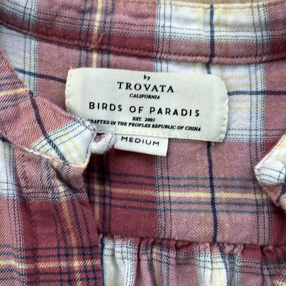 Trovata Birds of Paradise Brett Blouse Sz M - Picture 7 of 8